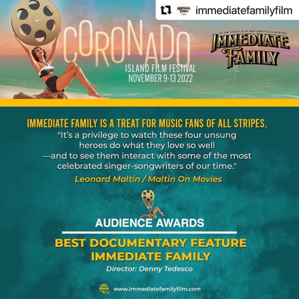 Coronado Film Festival Audience Award: Immediate Family