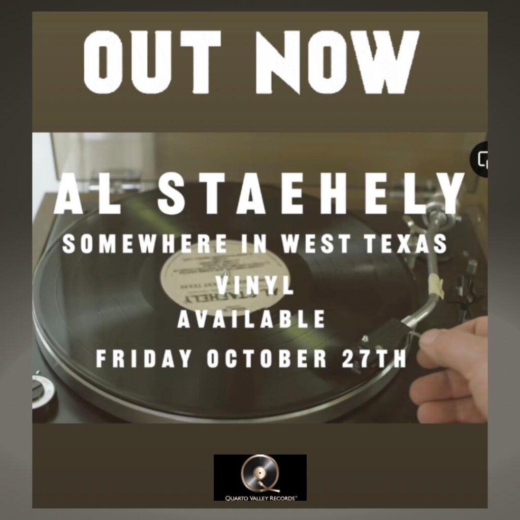 Somewhere In West Texas now available in Vinyl